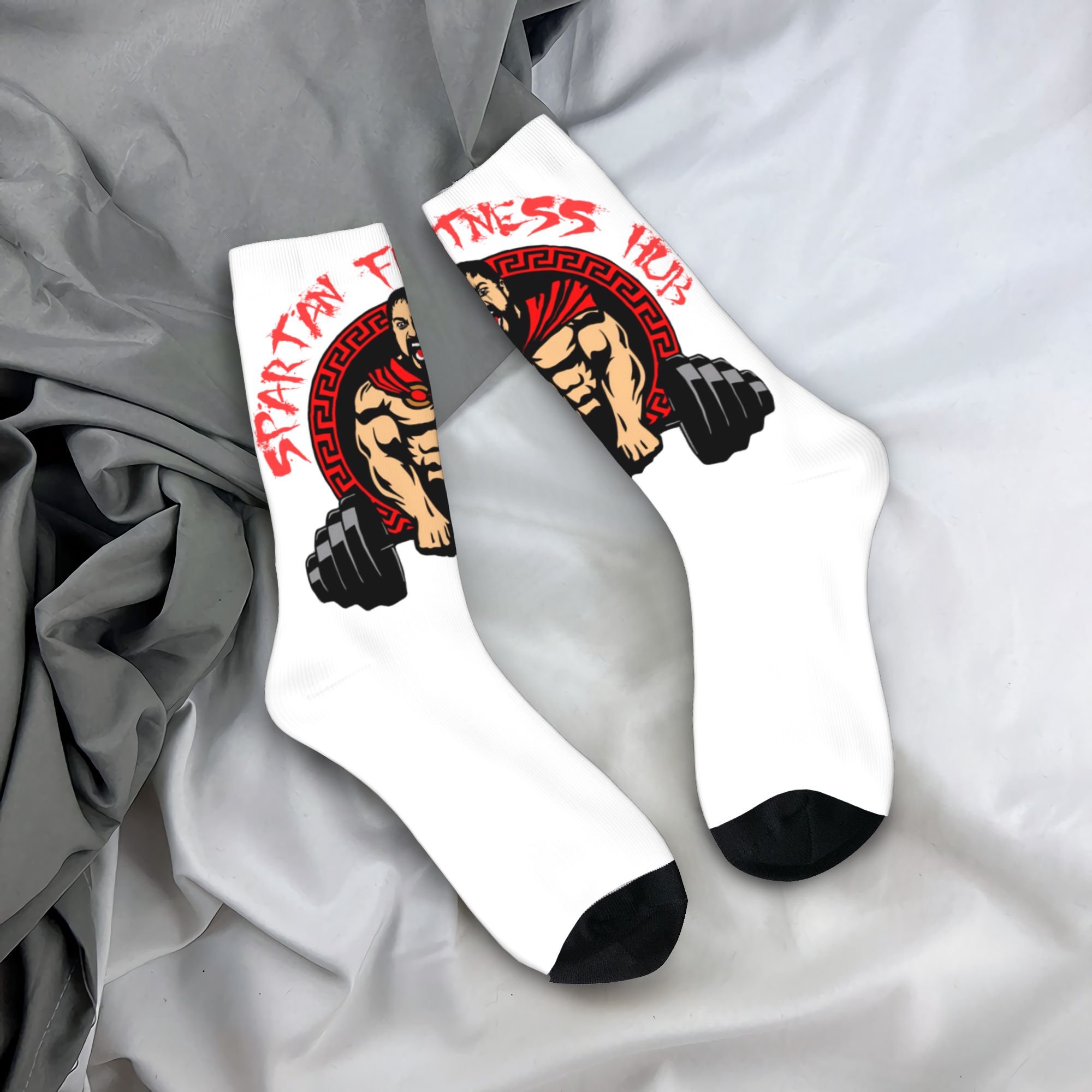 Dress Sock Men - Aangepaste Spartan Gym Heren Crew Sokken