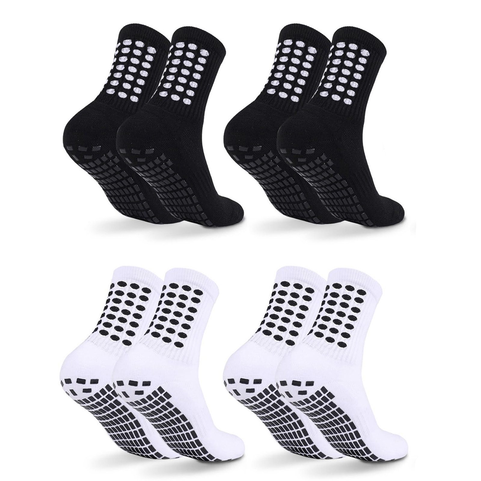 Athletic Sock Cushion - 4/8 paar kindergrip voetbalsokken gedempte antislip