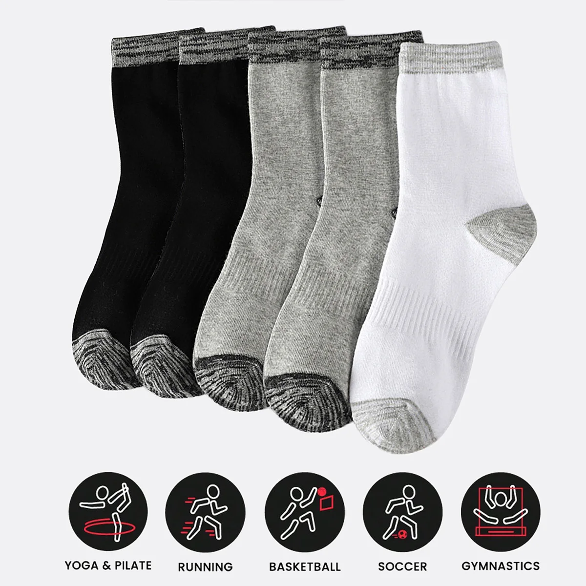 1/5 paar atletische sokken voo - Athletic Sock Cushion recensie en prijs