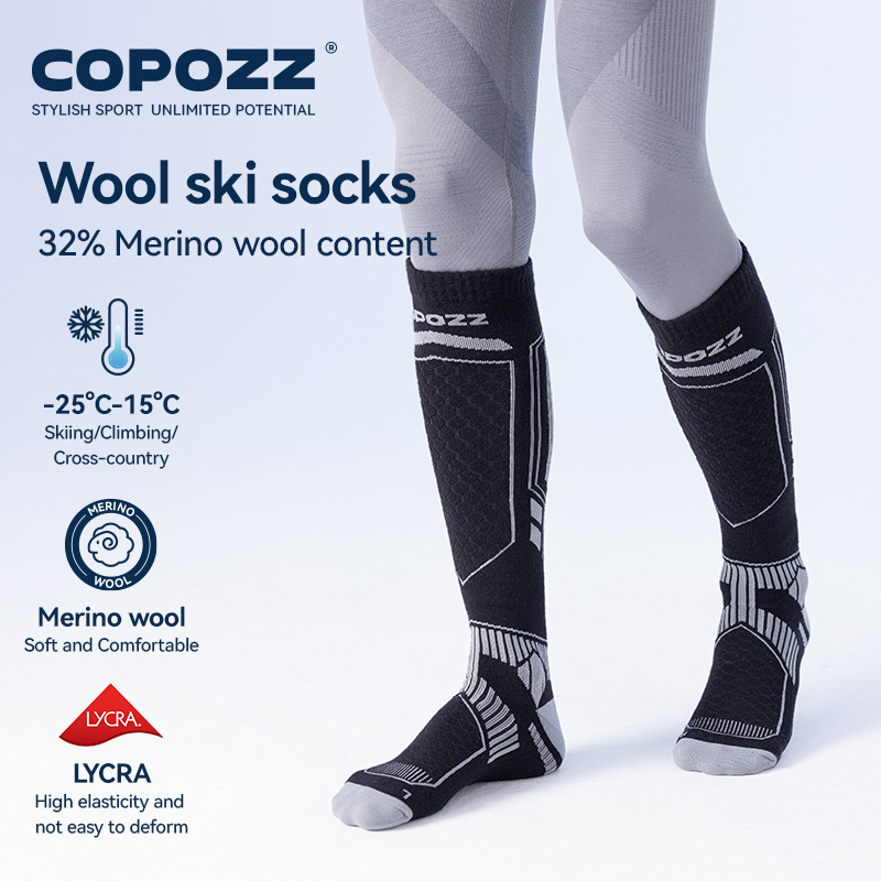 COPOZZ Merinowol Winter Skisok - Thermal Sock Winter recensie en prijs