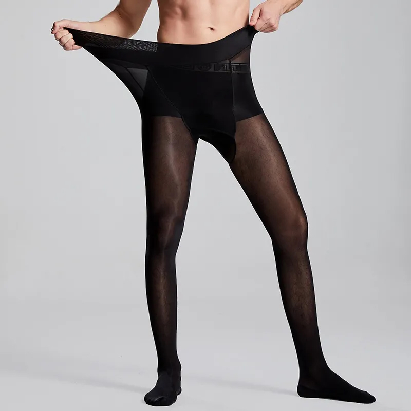 Plus Size Mannen Sexy Sheer Zw - Tights Pantyhose Sheer recensie en prijs