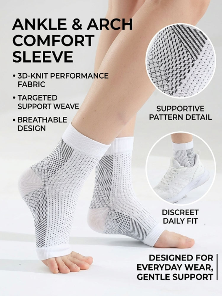Effen witte kuitmouwen, elasti - Compression Sleeve Calf recensie en prijs