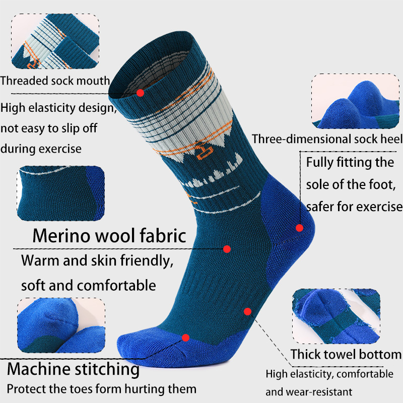 1 paar merinowollen skisokken  - Thermal Sock Winter recensie en prijs