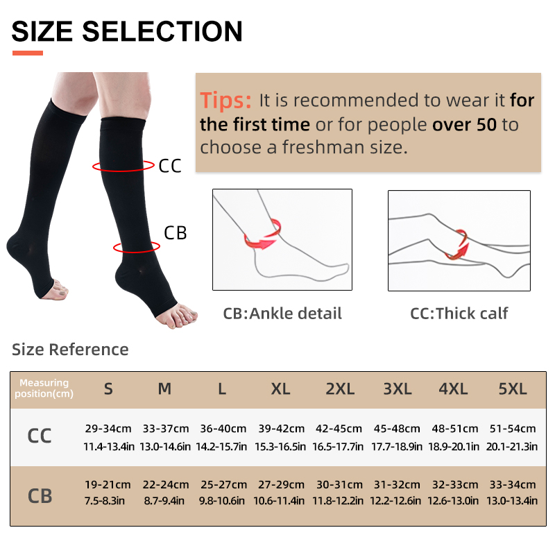 S-5XL 2 Stks/paar Medische Com - Compression Sleeve Calf recensie en prijs
